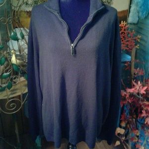 pullover sweater  zip front